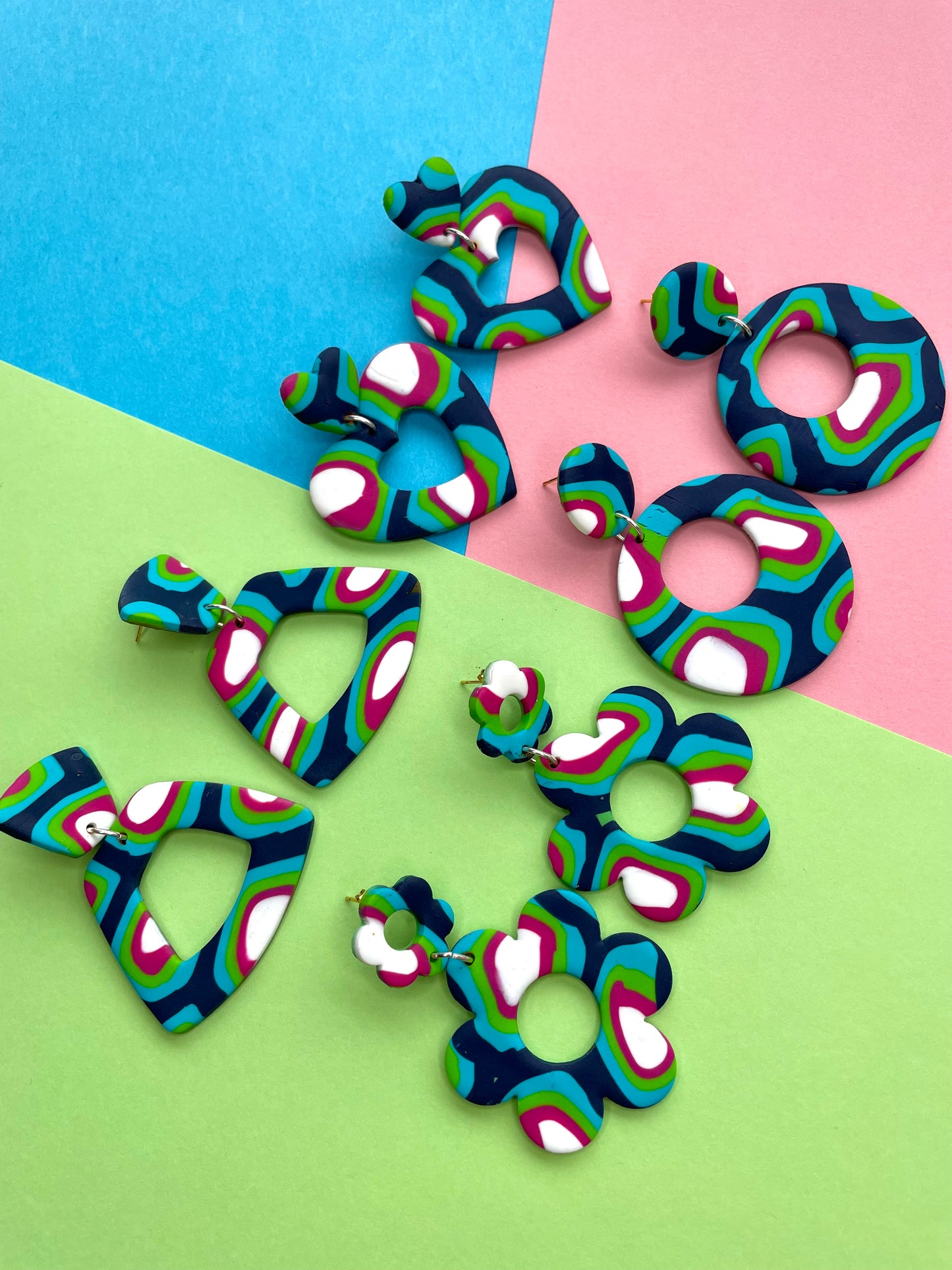 Retro 60s/70s Groovy Earrings