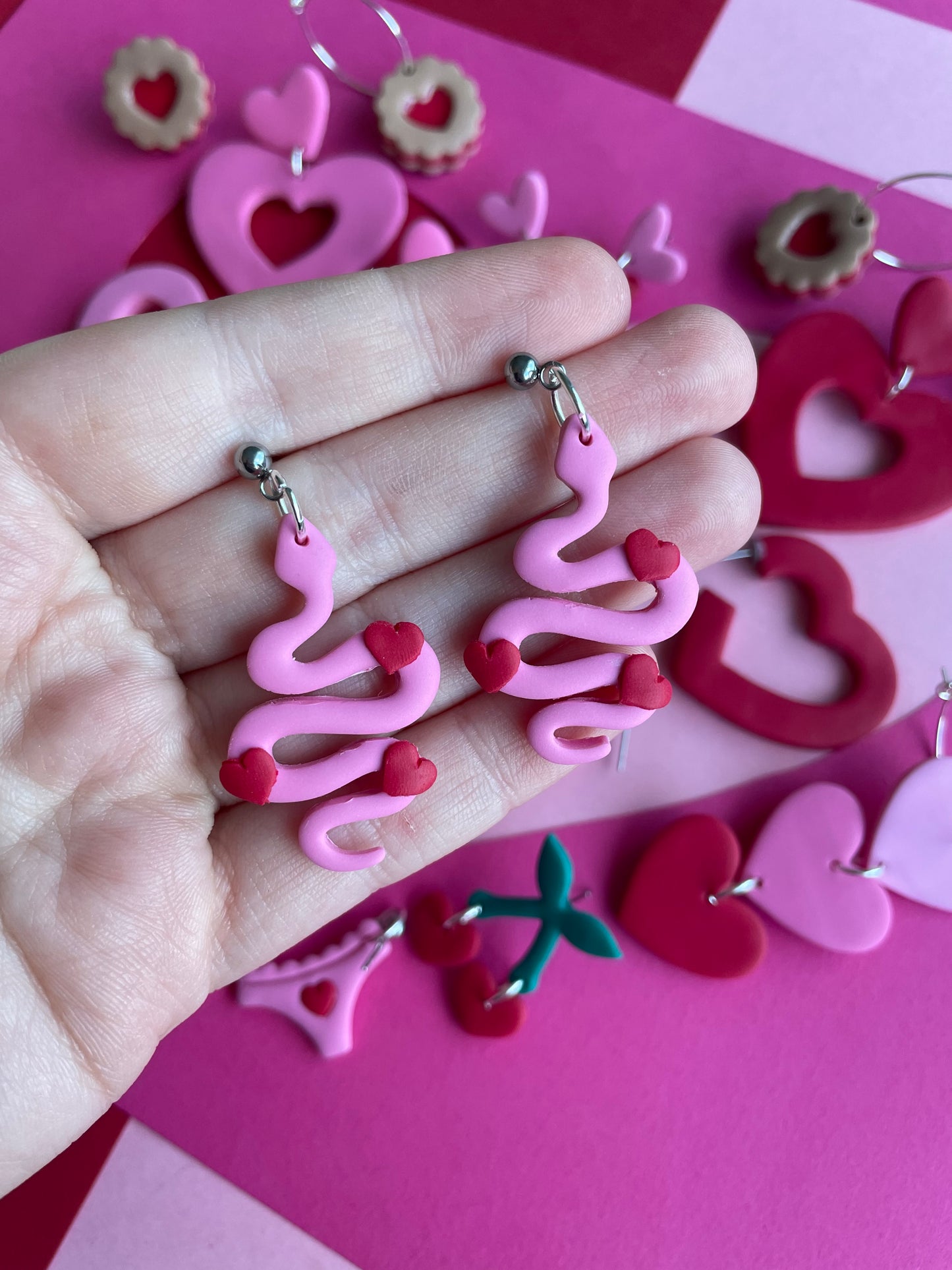 Pink Heart Snakes