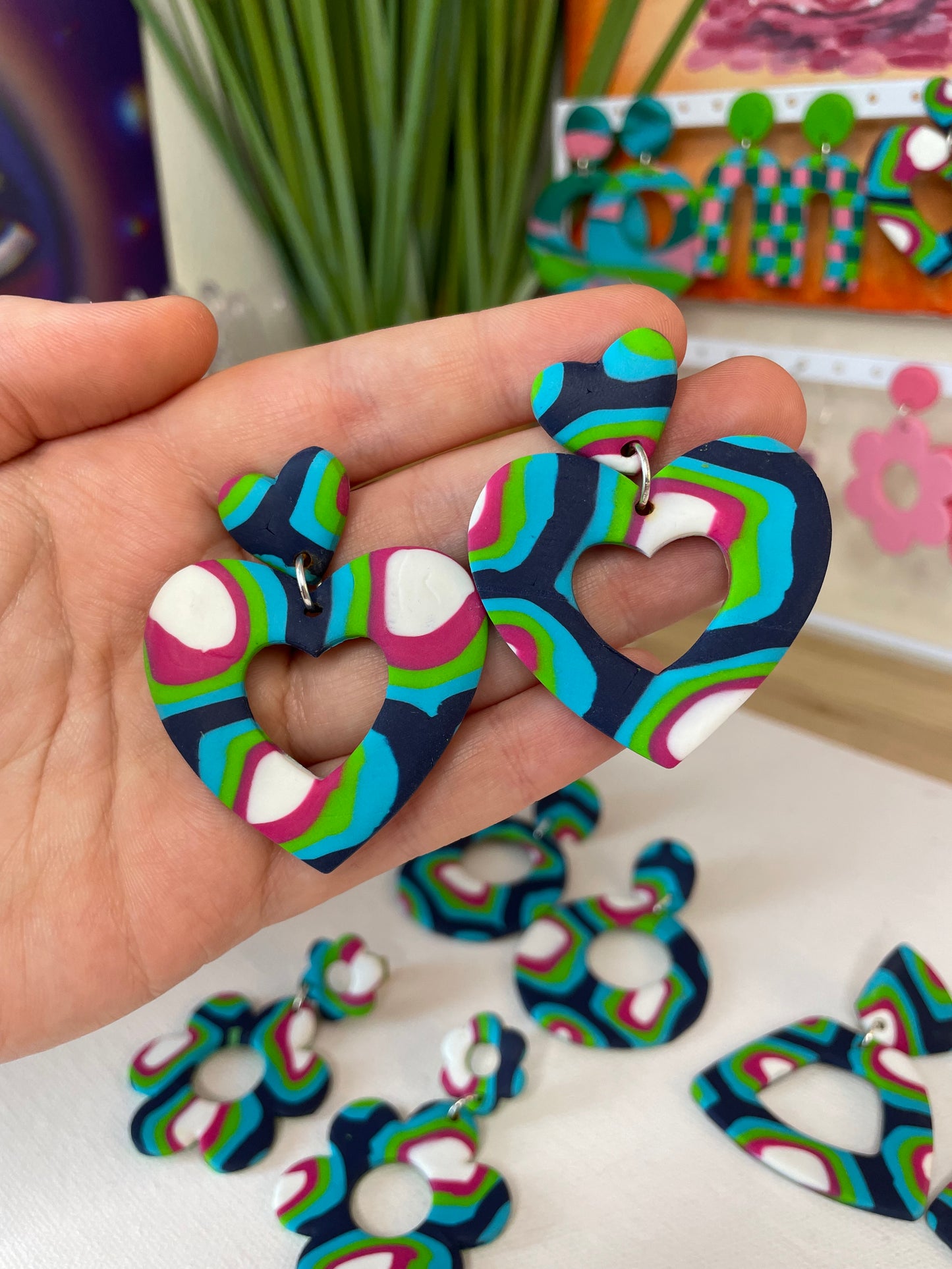 Retro 60s/70s Groovy Earrings