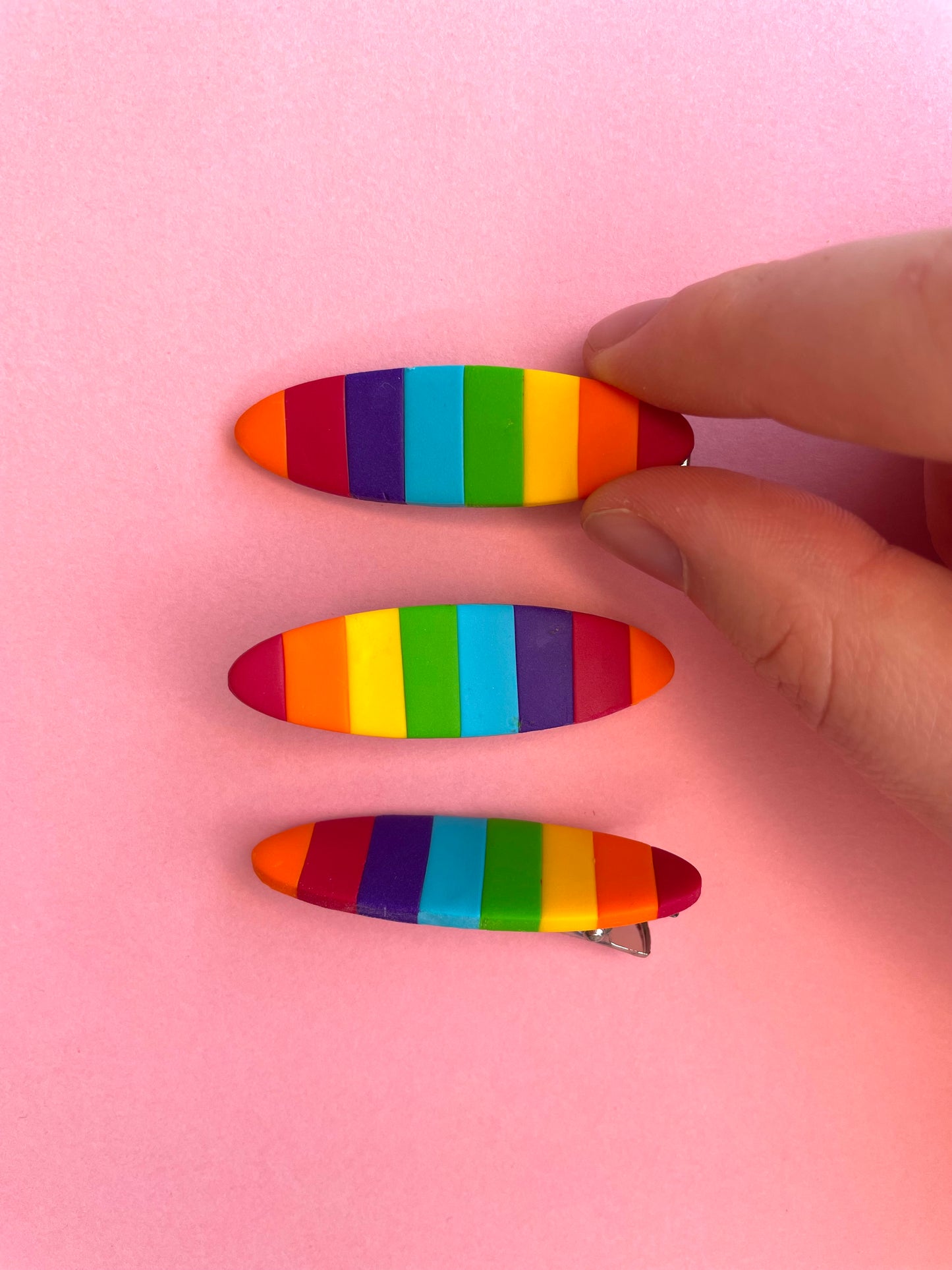 PRIDE Rainbow Flag Hair Clip