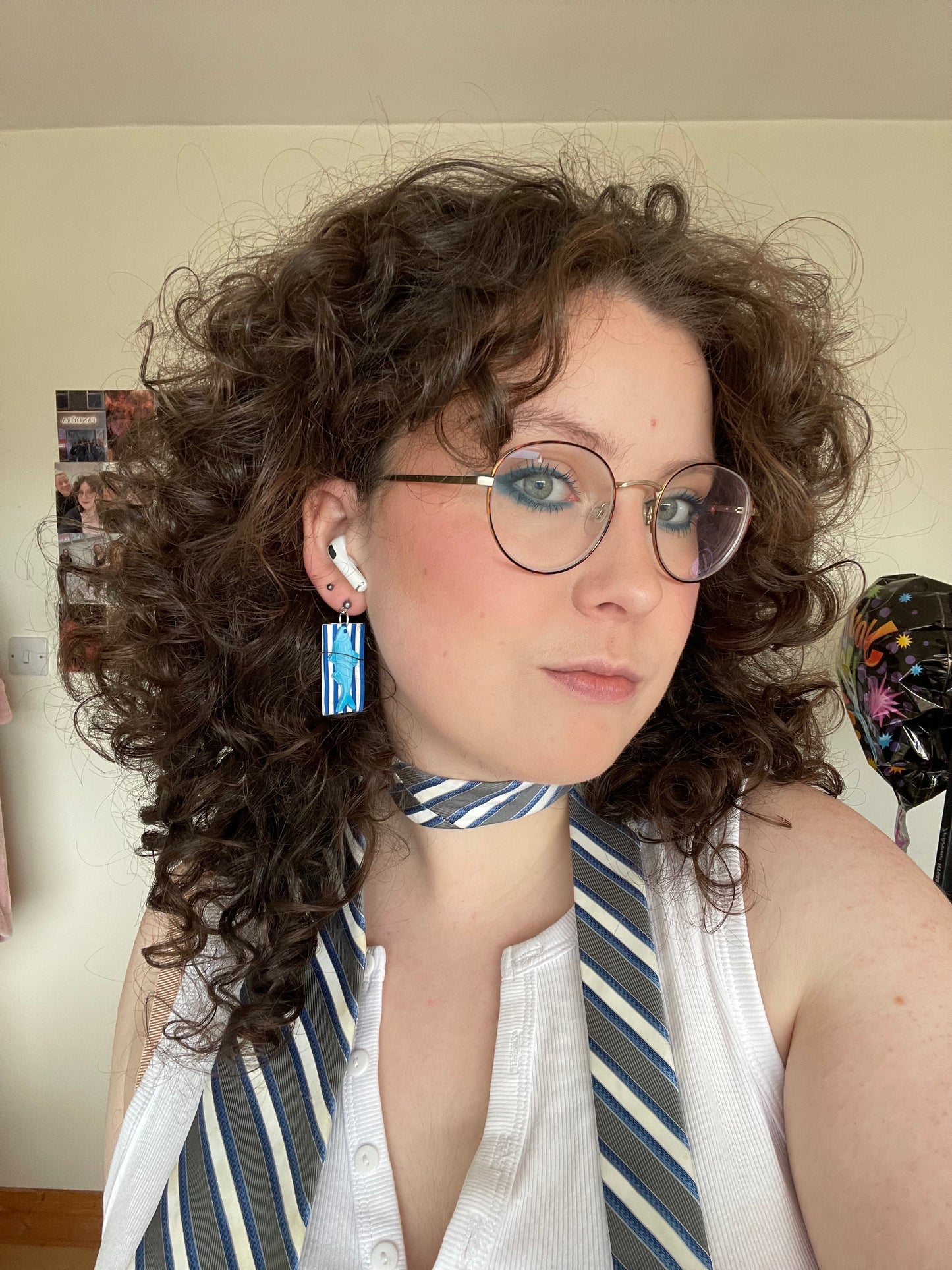 Sardines on Stripes Earrings