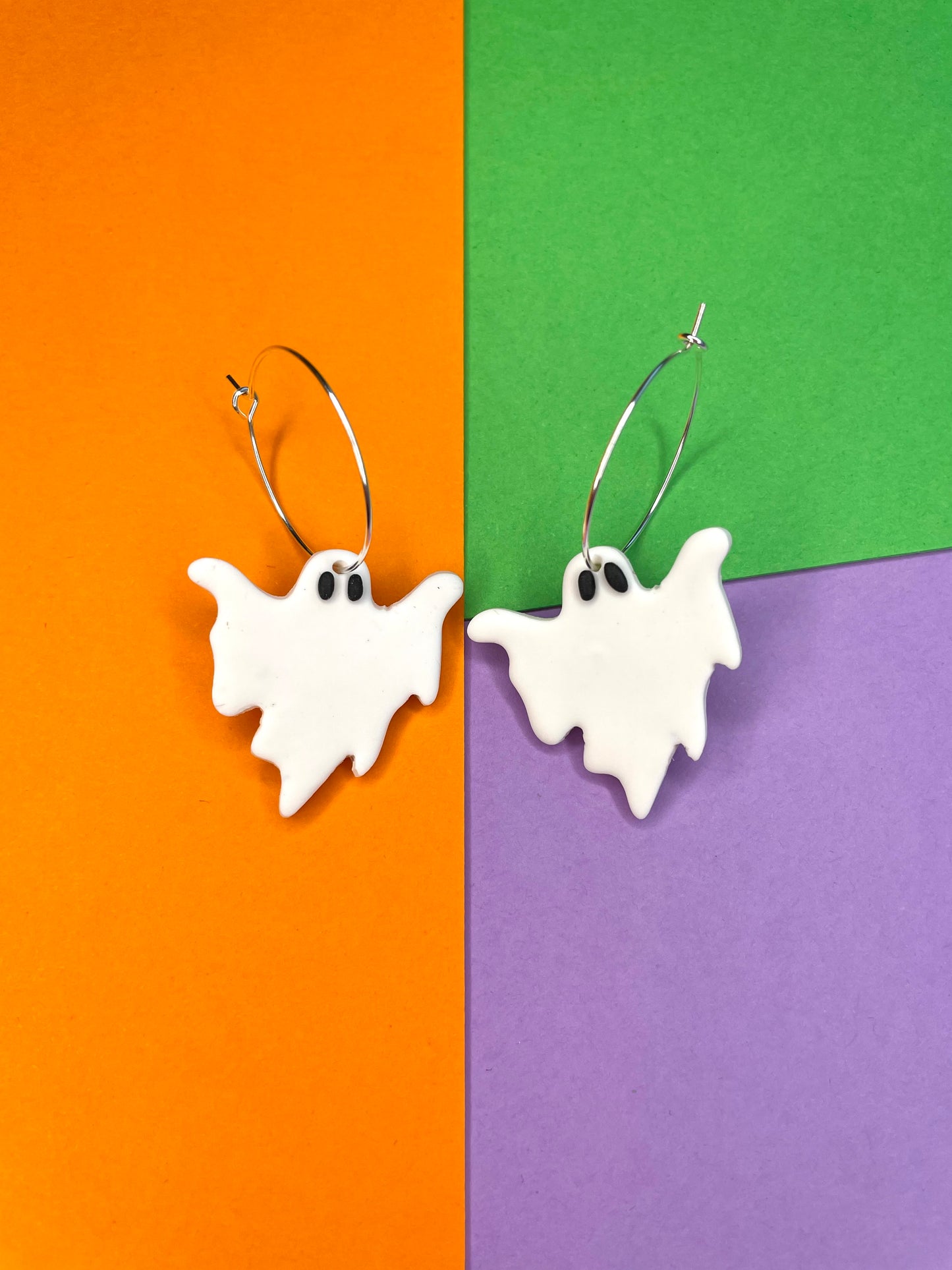 HALLOWEEN Ghost Hoops