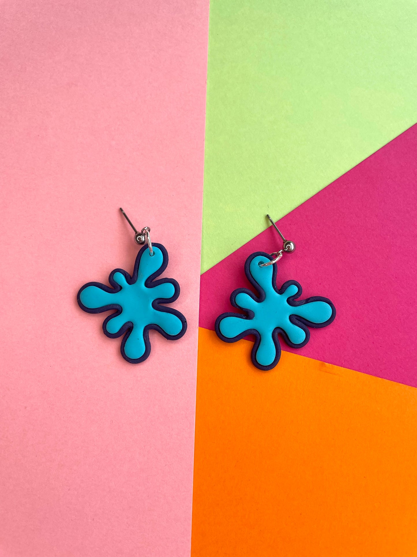 Quirky Paint Splatter Studs