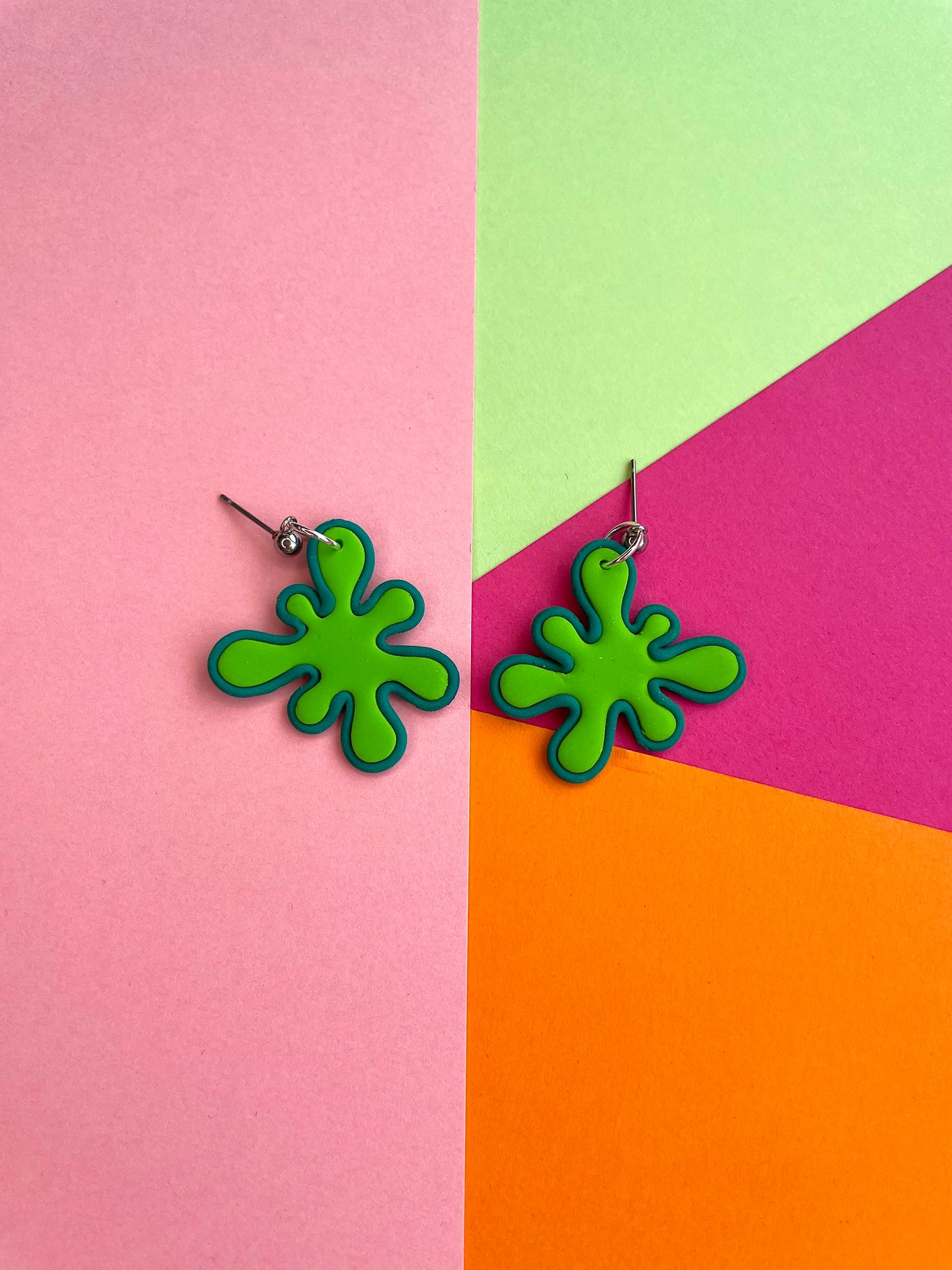 Quirky Paint Splatter Studs