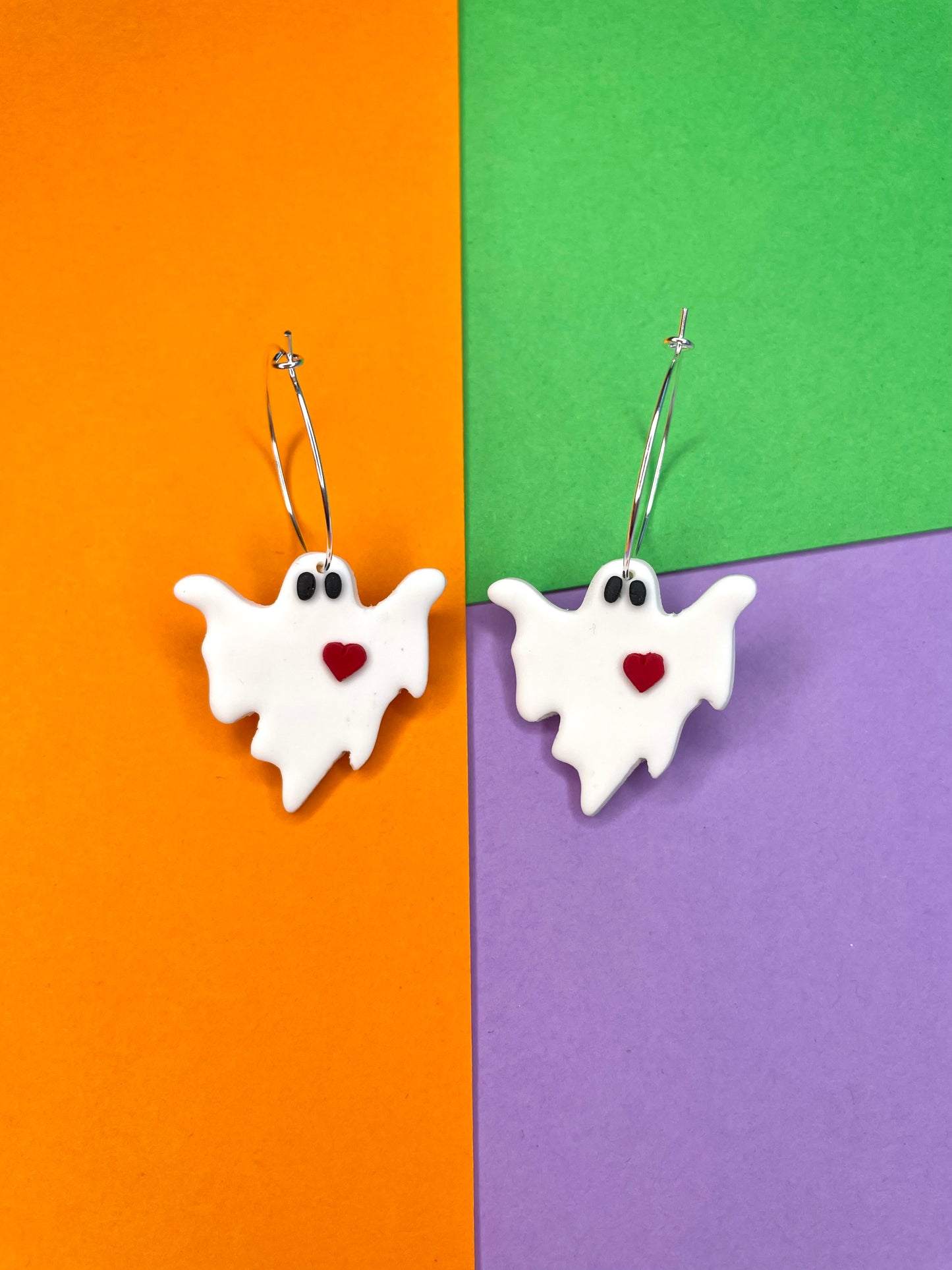 HALLOWEEN Ghost Hoops