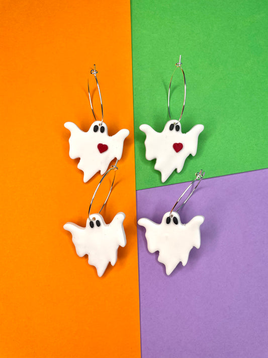 HALLOWEEN Ghost Hoops