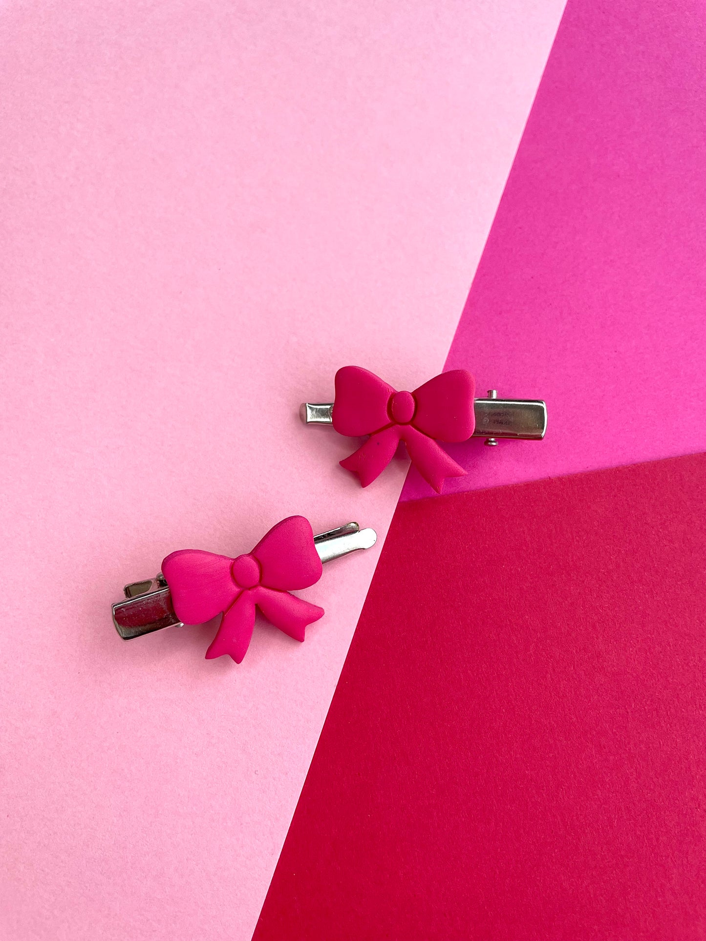 Pink Coquette Bow Hair Clip