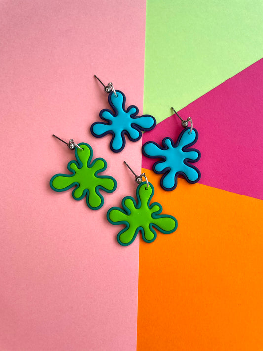 Quirky Paint Splatter Studs