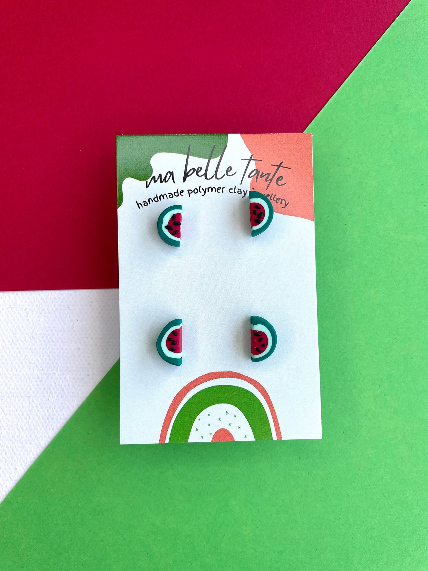 GAZA FUNDRAISER Watermelon Stud Earrings